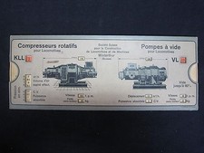 AA689 SLM WINTERTHUR ABAQUE SLIDE CHARTS LOCOMOTIVES & MACHINES OBJECT OF BUSINESS