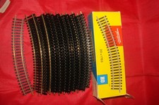 FLEISCHMANN HO 20 RAILS COURBES 1703  R=357.5  TRAIN ELECTRIQUE LAITON  6025 BO