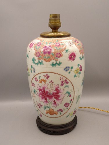 Lampe ancienne porcelaine - en,