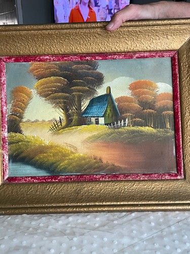 Tableaux anciens huile paysage - tableaux,