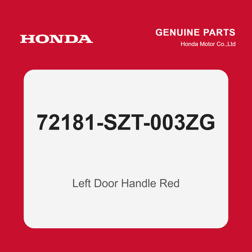 Poignée porte gauche rouge - porte,