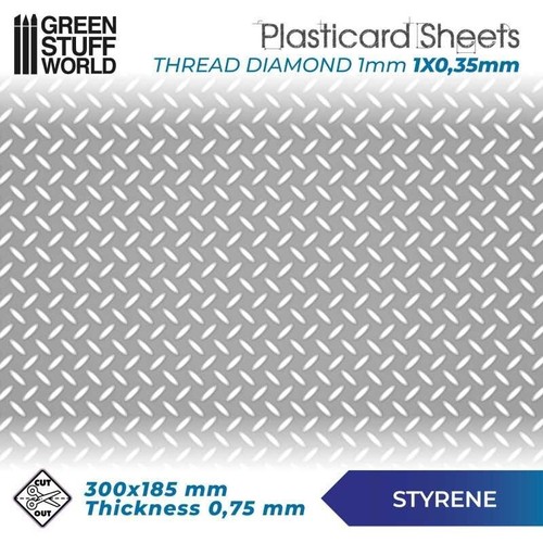 Plaque plasticard texturé - plasticard,