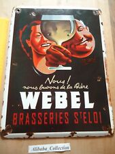 PLAQUE TOLE émaillée WEBEL