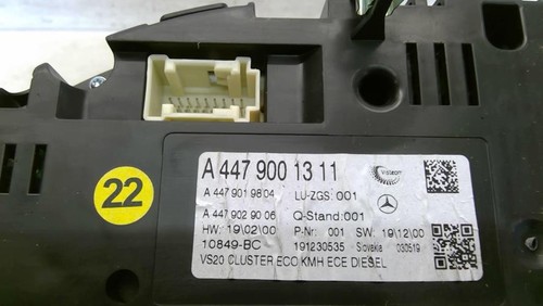 Compteur mercedes vito - compteur,