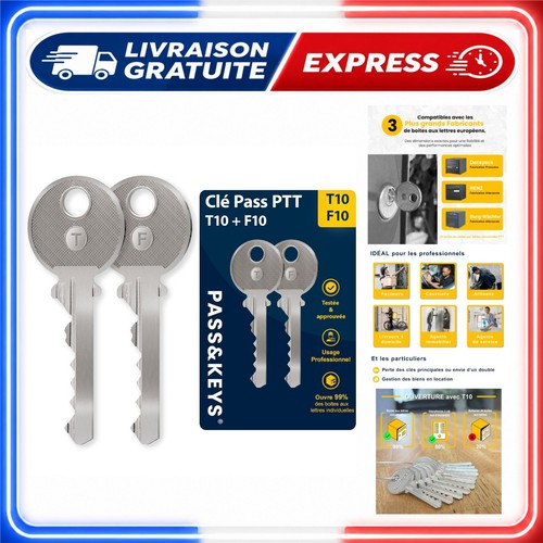 Clés pass ptt - clés, f10
