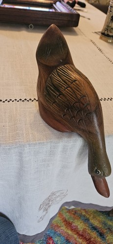 Canard bois sculpté - canard,
