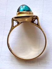 Vintage 14k Yellow Gold Oval