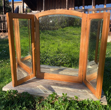 Ancien miroir triptyque en