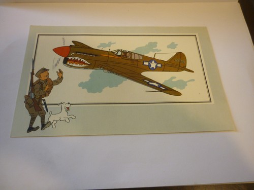 Chromo image chèque tintin - chromo,