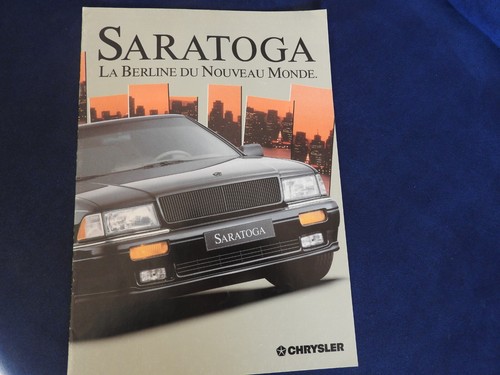Catalogue chrysler saratoga - chrysler,