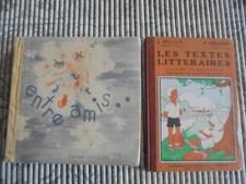 Livres anciens scolaire apprendre à lire jolis dessins