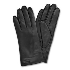 Gants tactiles pour femme - Gant en cuir d'agneau avec doublure en cachemire