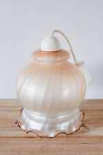 Pink and White Opaline Gradient Ceiling Light Pendant Tulip Shape 22.3cm