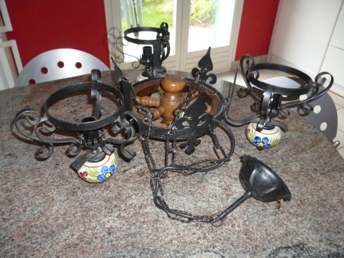 Grand lustre rustique - grand, a