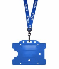 Bleu Staff Identité Cou