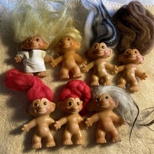 Vintage Uneeda Wishnik Troll Lot 2.5-2.75”