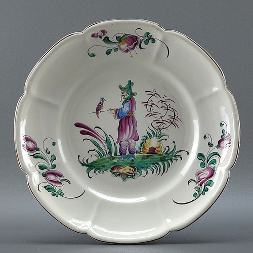 Assiette faïence desvres géo - faïence,