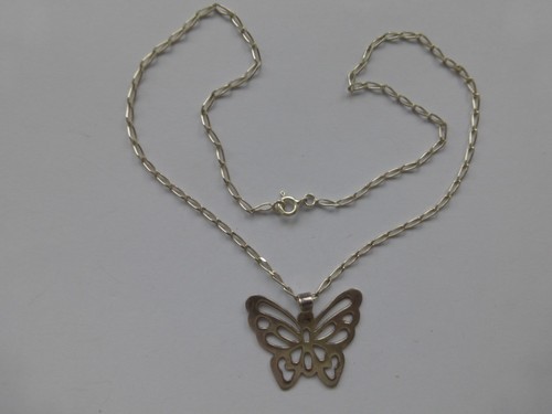 Collier papillon argent - papillon,
