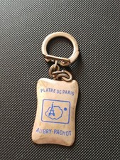VINTAGE FACTORY PARIS PLATE KEYCHAIN KEYCHAIN ADVERTISING COLLECTION RARE ?