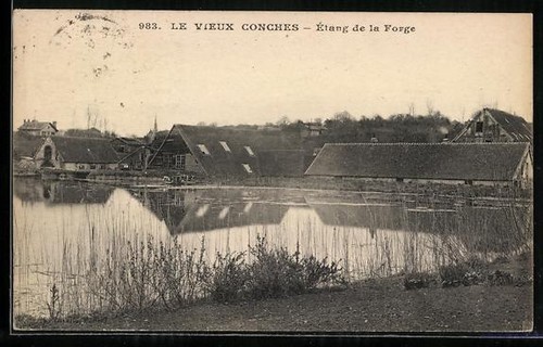 Cpa conches etang la forge - la,