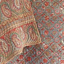 Antique Boutis Quilt c 1800 Antique 18th century floral French quilt piquee Bou