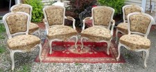 LOUIS XV FAUTEUIL HARD TO FIND SET OF 6 FRENCH CHAIRS CIRCA 1760