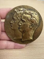 Médaille Roi Albert Et Reine Paola II VII MCMLIX poinçon Fonson