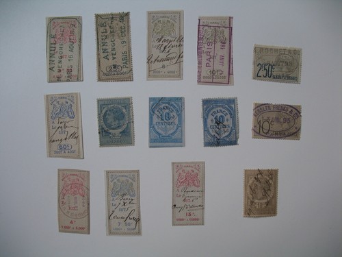 Lot timbres taxes - de,