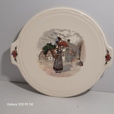 Plat Faience Sarreguemines Obernai Loux Ancien  N 2