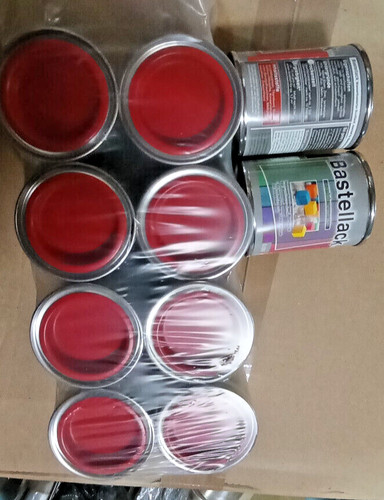 Pots peinture rouge - 10,