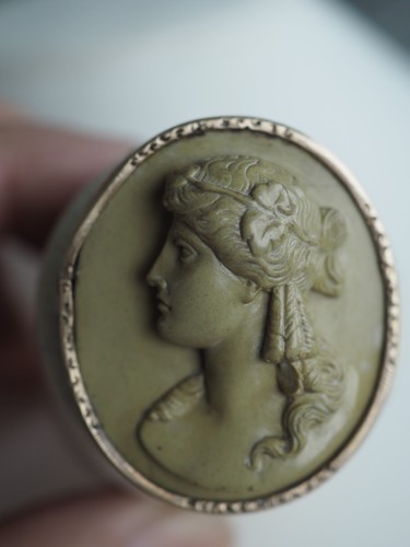 Broche camee ancien pierre - camee,