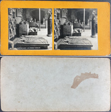 France, Paris, Cluny Museum, Les Pierres Tombales, Photo. S.I.P. Vintage st