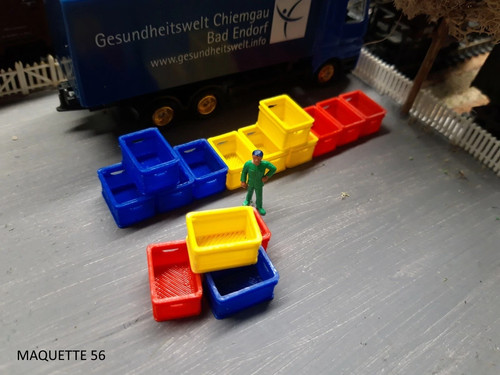 Lot bacs caisses ech - lot, 1/87
