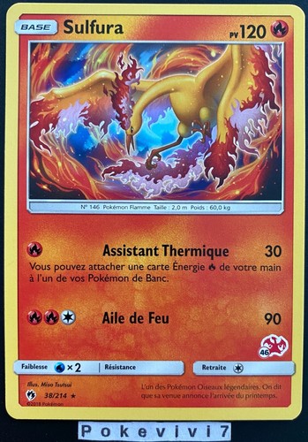 Carte pokemon sulfura 214 - carte,