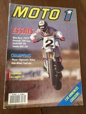 Revue moto 1 N° 89 1990 Guzzi 750 SP Kawasaki Sumo Suzuki RGV250 RD350LC etc