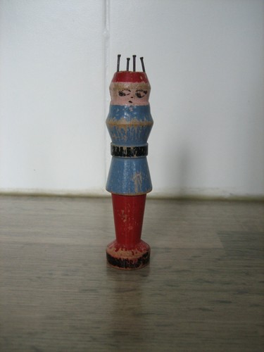 Jouet ancien tricotin bois - jouet,