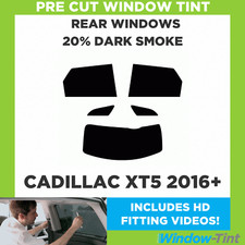Pour Cadillac XT5 2016 + Pré Coupe Vitre Teintée Arrière 20% Fumé Foncé Film