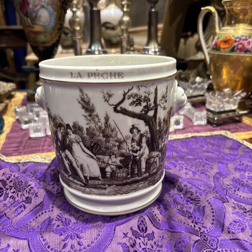 Ancien cache pot porcelaine - ancien,