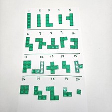 Mattel Blokus Replacement Game Piece GREEN U Pick Single