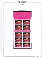 Carnet 10 timbres lettre 20g verte (13.9 Euros)  N° BC54 2005 c'est une fille