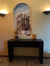 Console d'entrée, en bois