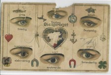 NORWAY PC~TROFAST OIESPROGET-6 EYES & 12 SYMBOLS -PM 1915