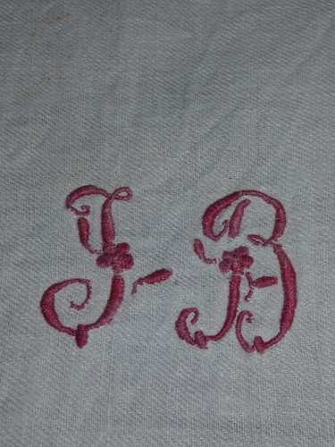 Linge ancien monogramme - ancien,