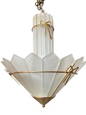 Lustre Art Déco en verre