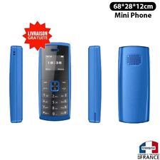 Mini petit téléphone portable 4 bands 2 Sim card oreillette bluetooth discret