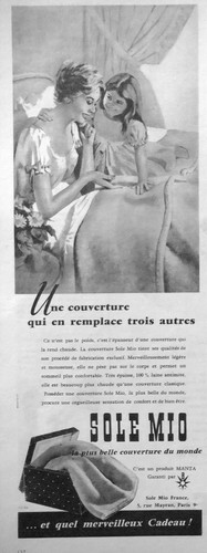 Publicité 1960 sole mio - publicitÉ,