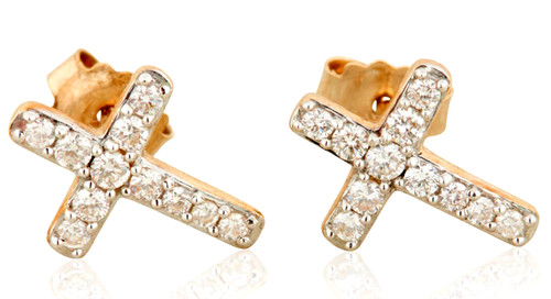 Boucles oreilles croix - d’oreilles,