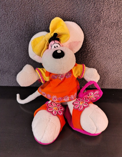 Peluche diddlina robe orange - peluche,