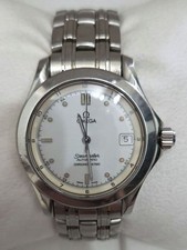 Omega Seamaster Vintage Chrono Argent Blanc Automatique Montre Hommes