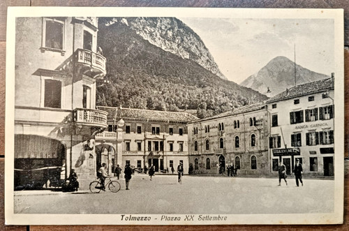 1935 tolmezzo piazza - piazza, avec